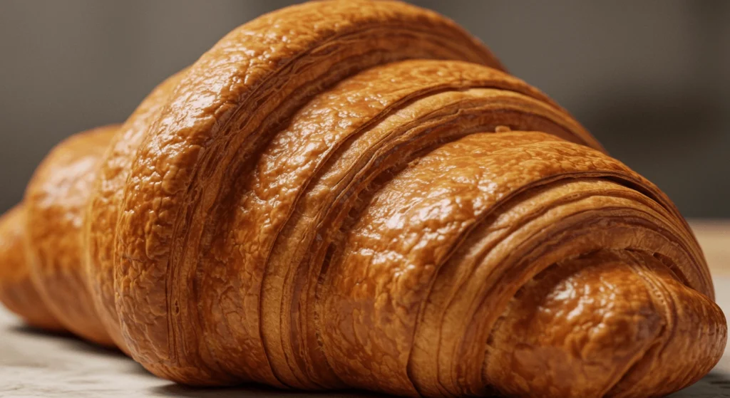 Flaky, golden croissants baked with Gordon Ramsay’s recipe, showcasing perfect layers and a buttery texture.