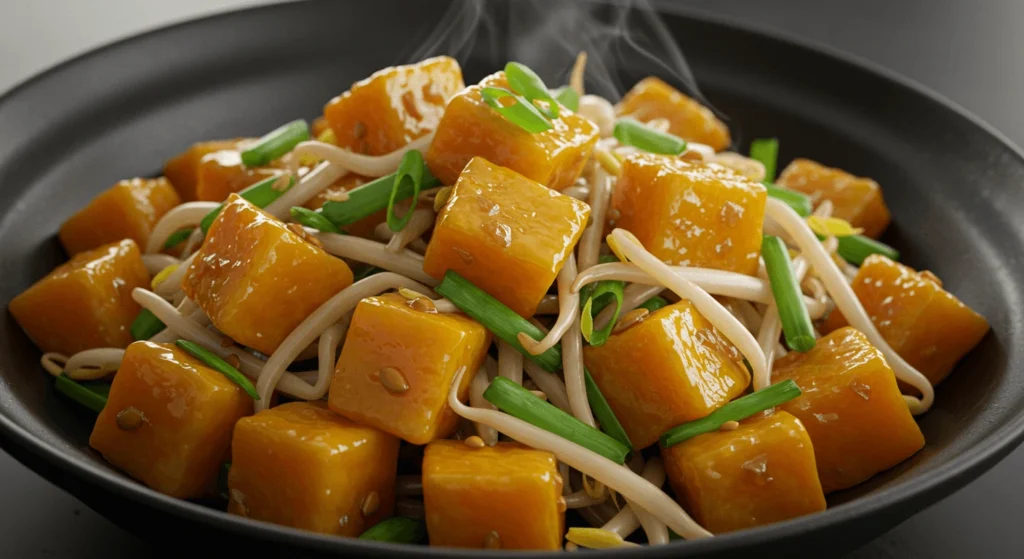 Vegan Chinese squash recipe with Kabocha