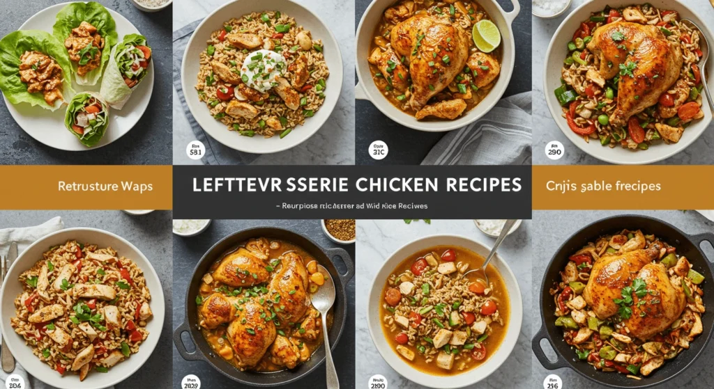 Quick and easy leftover rotisserie chicken recipe ideas