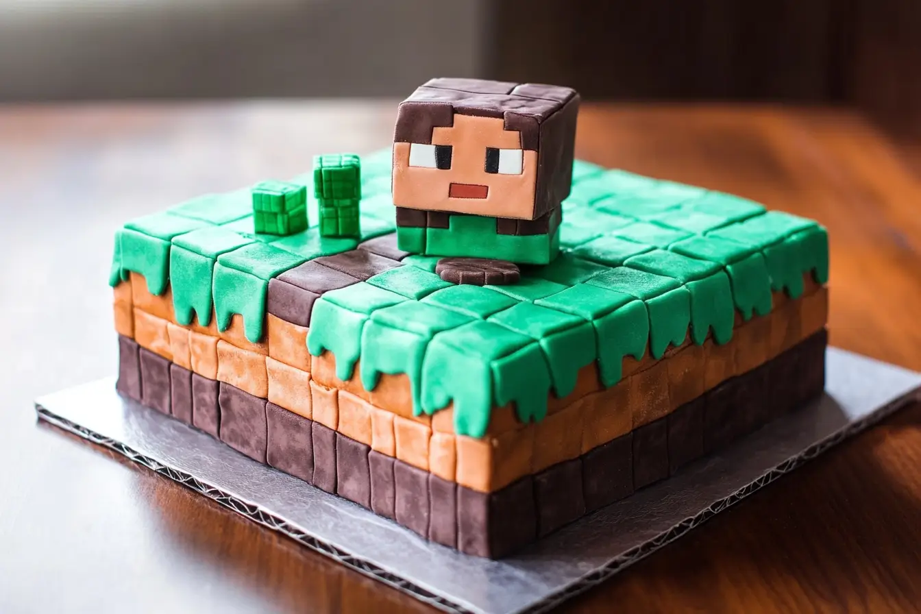 Step-by-Step Minecraft Cake Tutorial