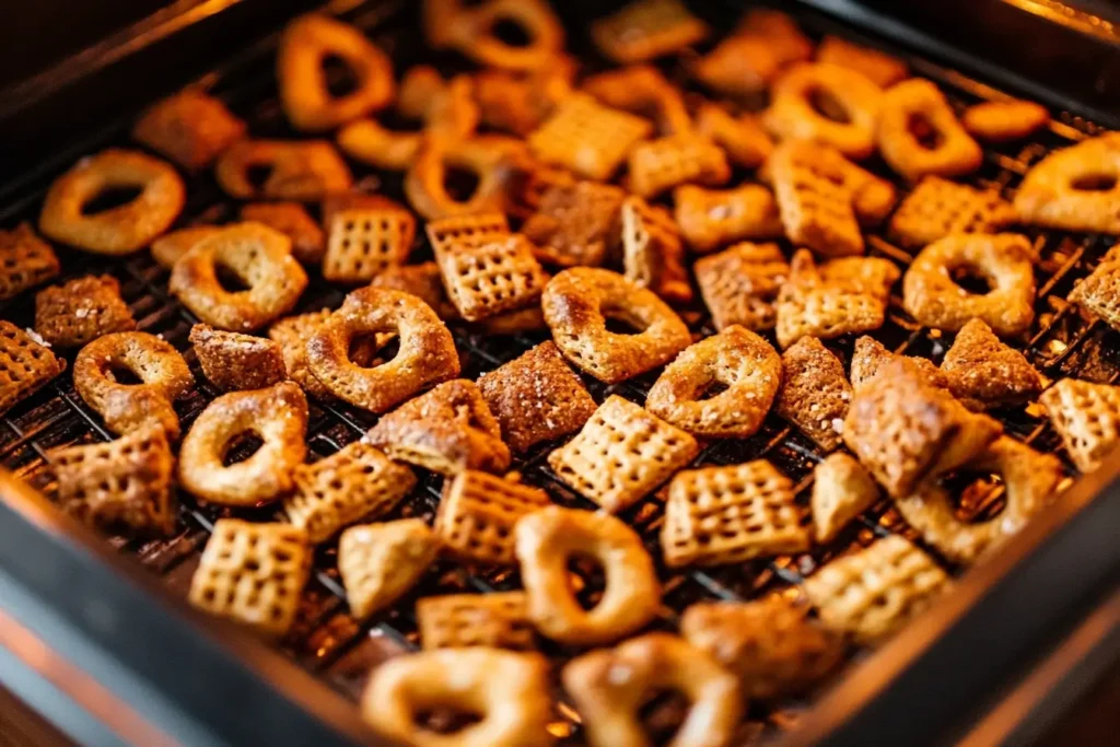 Achieving the Best Oven Temperature for Chex Mix Perfectly baked Chex Mix at the ideal oven temperature