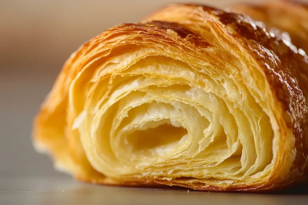 Side by side showing What is the difference between croissants and gipfeli.