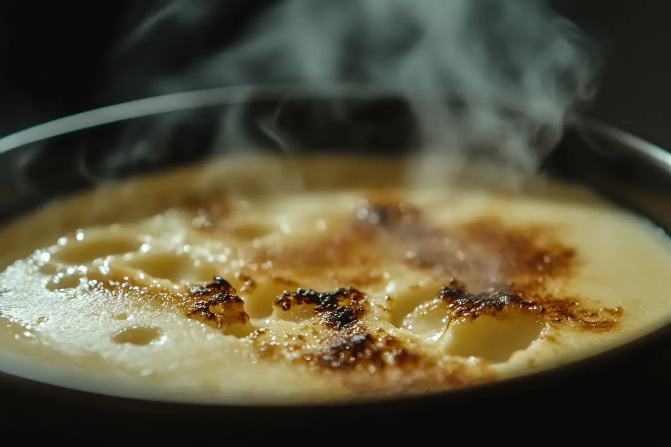 What is the secret to crème brûlée's texture?