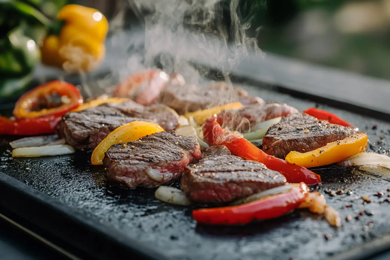 Blackstone Recipes steak fajitas