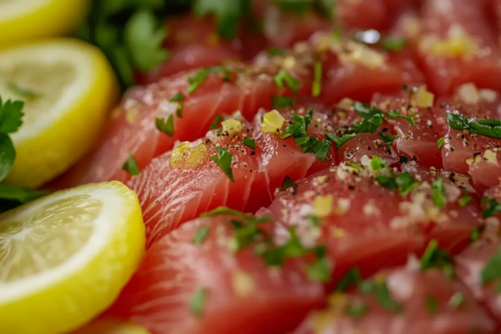 Raw Steelhead Trout Texture and Colo