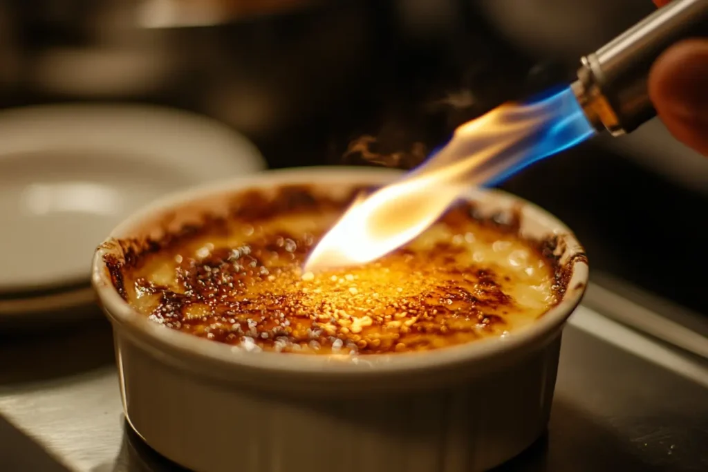 Caramelizing crab brulee recipe