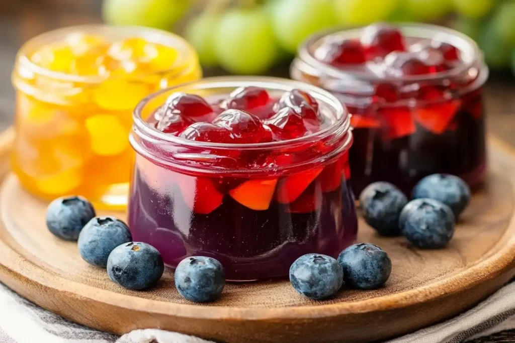 Various Sure-Jell recipes for making homemade jams, jellies, and preserves.