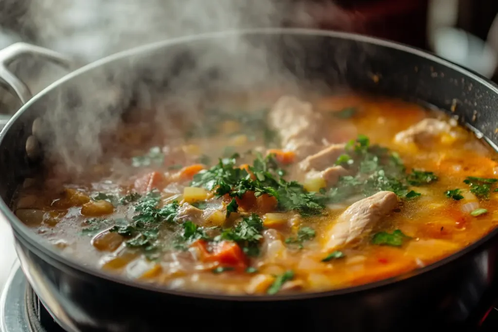 Simmering Caldo de Pollo Recipe