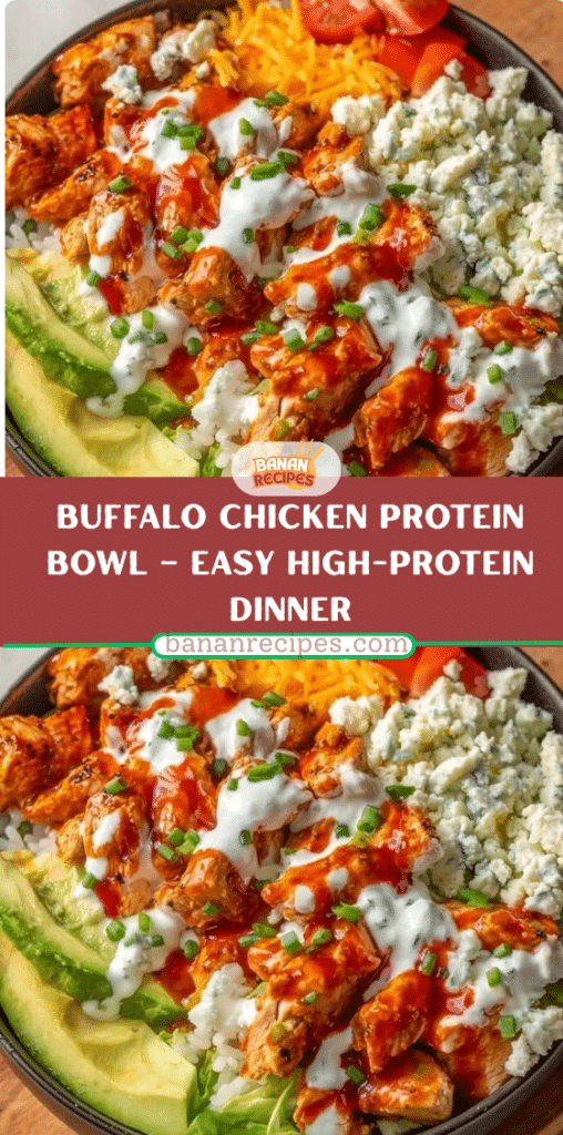 Buffalo Chicken Protein Bowl – Easy High-Protein Dinner