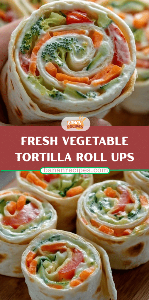 Fresh Vegetable Tortilla Roll Ups Easy Party Pinwheels