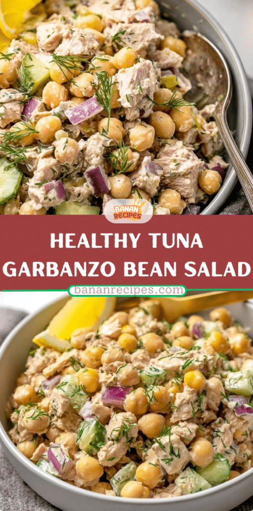 Healthy Tuna Garbanzo Bean Salad – Protein-Packed Chickpea Tuna Salad Recipe